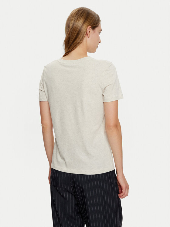 Tommy Hilfiger Tommy Hilfiger T-shirt WW0WW40276 Bež Regular Fit