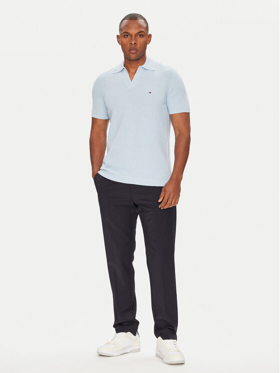 Tommy Hilfiger Tommy Hilfiger Polo MW0MW39531 Błękitny Regular Fit