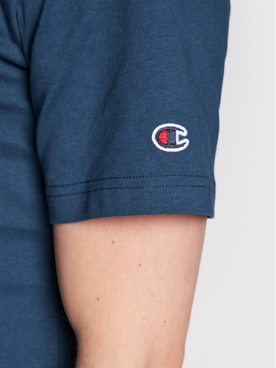 Champion Champion T-shirt Bookstore Logo 217882 Blu scuro Regular Fit