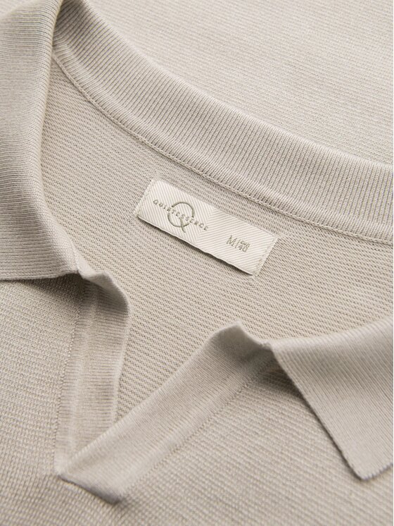 Ombre Ombre Polo OM-POSS-0159 Szary Slim Fit