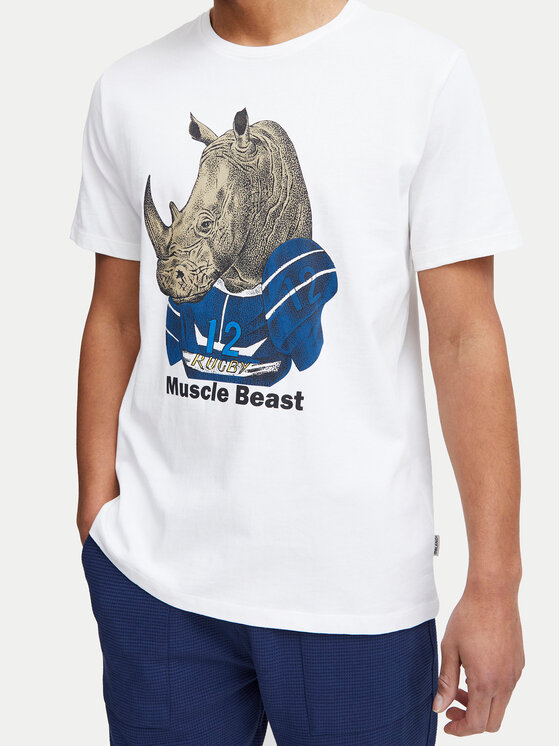 Blend Blend T-Shirt 20717297 Biały Regular Fit