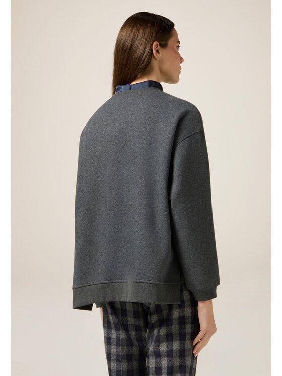 Oltre Oltre Felpa G867E000316N013 Grigio Over Fit