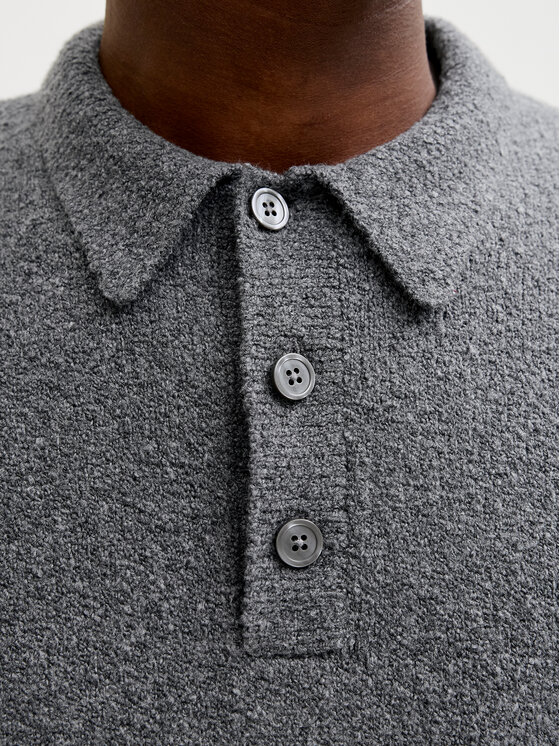 Jack & Jones Jack & Jones Sweter Maverick 12286144 Szary Regular Fit