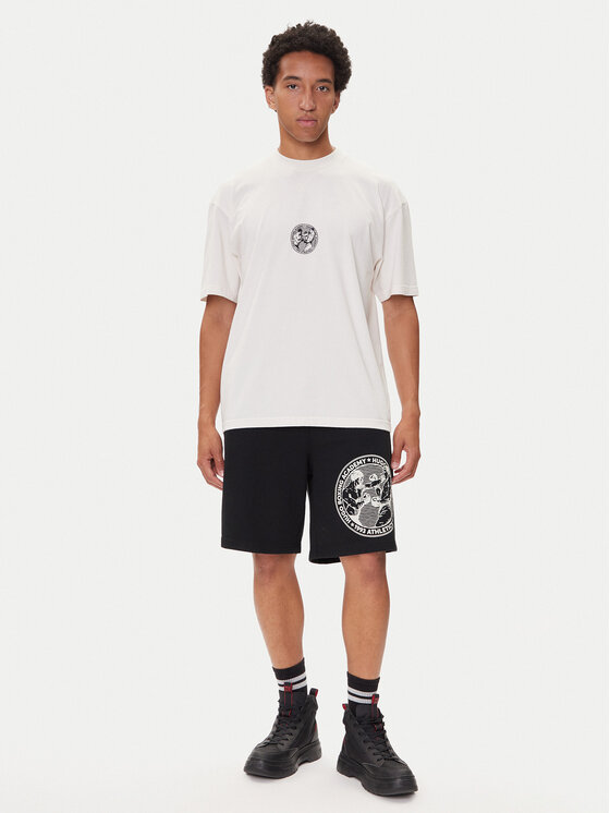 HUGO HUGO Szorty sportowe Dubox 50542413 Czarny Regular Fit