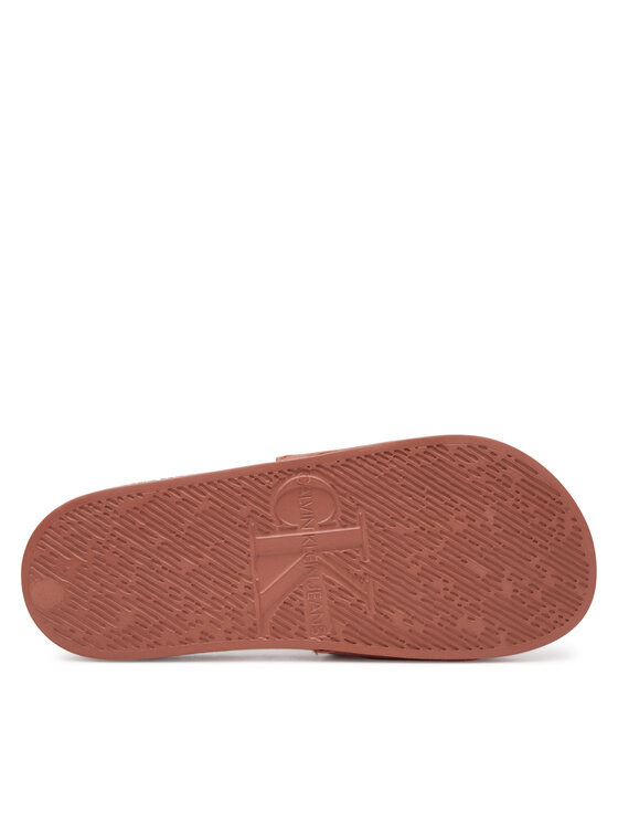 Calvin Klein Jeans Calvin Klein Jeans Şlapi Slide Monogram Hardware YW0YW01713 Coral
