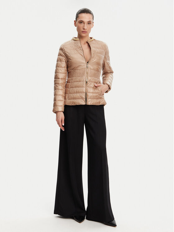 Rinascimento Rinascimento Prehodna jakna CFC0119642003 Bež Regular Fit