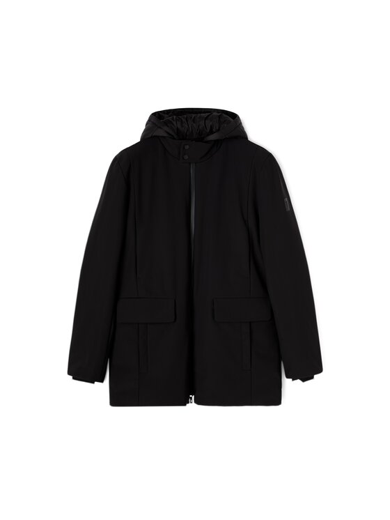 Trussardi Trussardi Płaszcz zimowy 8011M000037N033 Czarny Regular Fit