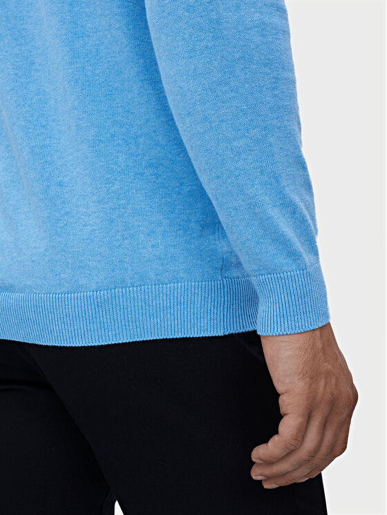 Evenemen Evenemen Sweter V-NECK AZZURRO Niebieski Slim Fit