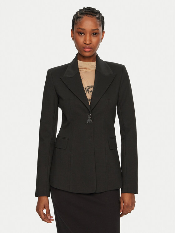 Patrizia Pepe Patrizia Pepe Sacou 8S0506/A025-K103 Negru Regular Fit