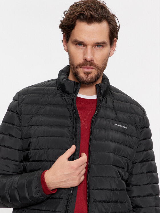 Pepe Jeans Pepe Jeans Demisezoninė striukė Henry PM402780 Juoda Regular Fit