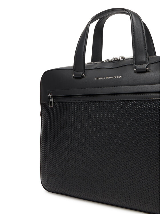 Tommy Hilfiger Tommy Hilfiger Sülearvutikott Th Woven Computer Bag AM0AM13660 Must