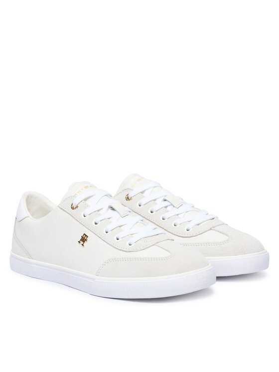 Tommy Hilfiger Tommy Hilfiger Сникърси Th Chic Low Vulc FW0FW09391 Кремав
