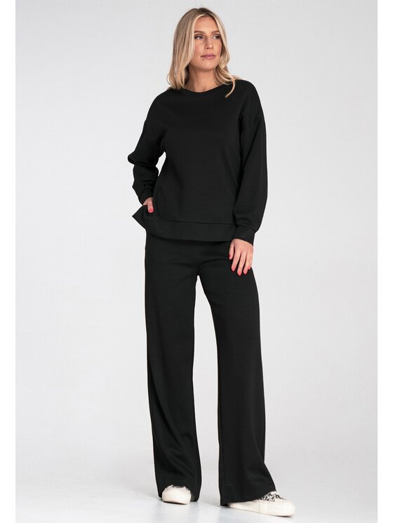 FIGL FIGL Bluza M1203 Czarny Regular Fit