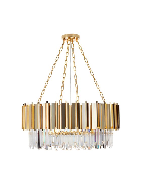 MIAhome MIAhome Lampa wisząca REA złota 80 cm Złoty