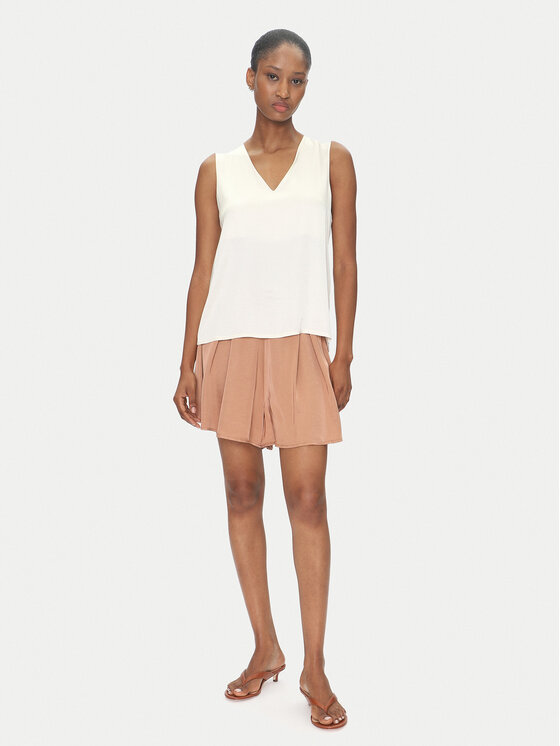 ViCOLO ViCOLO Majica TD0765 Écru Regular Fit