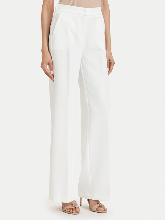 Maryley Maryley Штани з тканини 26EB598/43VA Білий Regular Fit