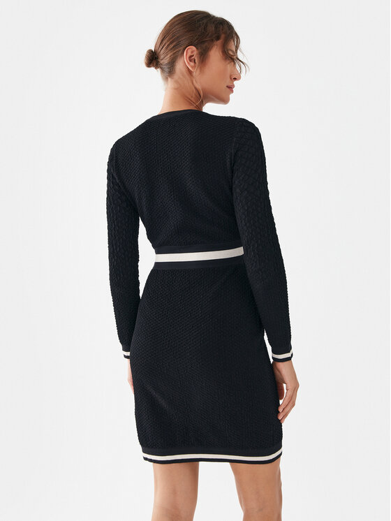 Liu Jo Sport Liu Jo Sport Kötött ruha TF3061 MS011 Fekete Slim Fit