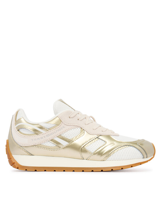 Tommy Hilfiger Tommy Hilfiger Sneakersy Th Chic Metallic Retro Runner FW0FW09191 Zlatá