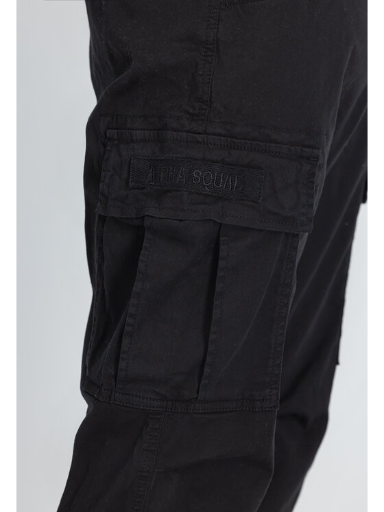 Alpha Industries Alpha Industries Kalhoty z materiálu 188202 Černá Straight Leg