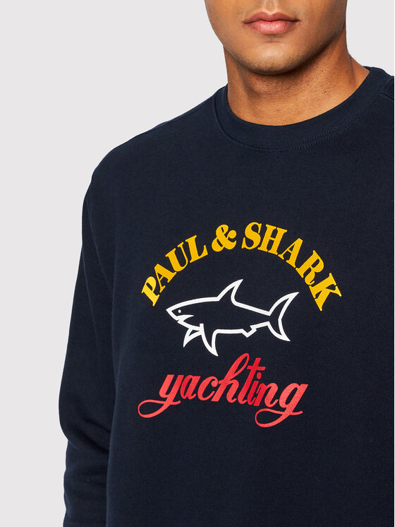 Paul Shark Felpa C0P1095 Blu scuro Regular Fit Modivo