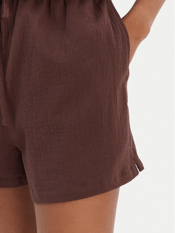 Seafolly Seafolly Kombinezon Crinkle 55537-PS Rjava Regular Fit