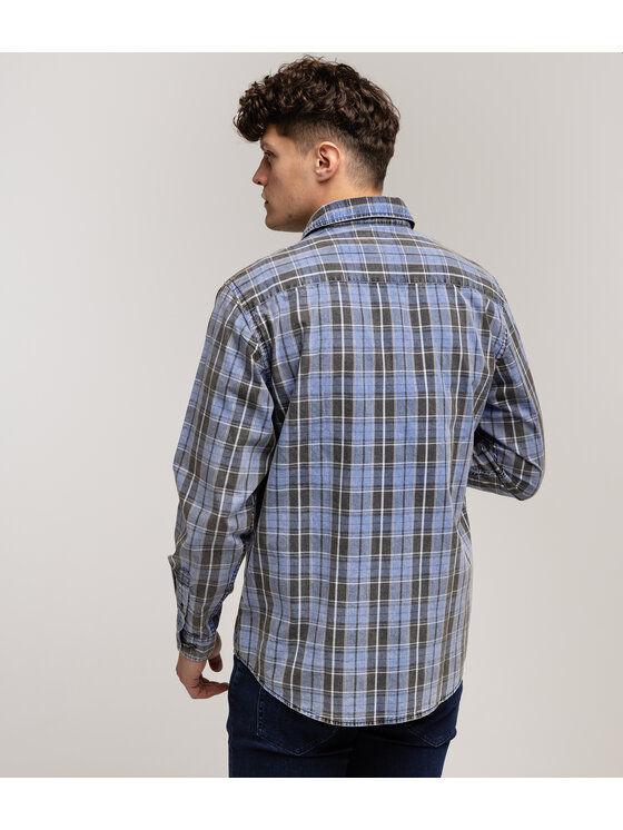 Lee Cooper Lee Cooper Koszula WILL 2124 Niebieski Regular Fit