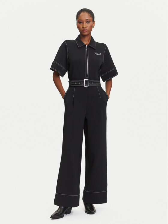 KARL LAGERFELD Kombinezon A3W13047 Czarny Regular Fit