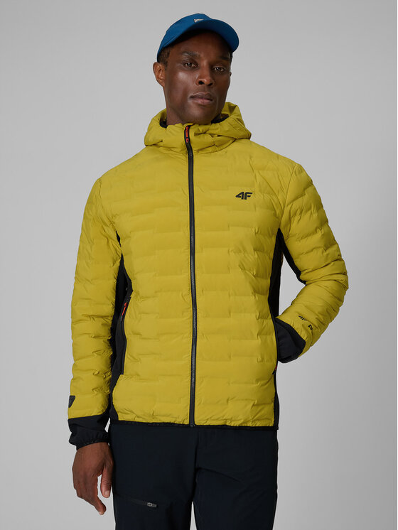 4F 4F Kurtka outdoor TREKKING Żółty Regular Fit