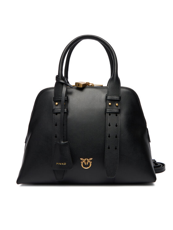 PINKO PINKO Borsetta Bowling Bag Medium AI 25-26 PLTT 105906 A0QO Nero