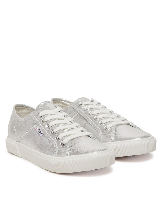 ONLY Shoes ONLY Shoes Tenisice Nicola 15318574 Srebrna