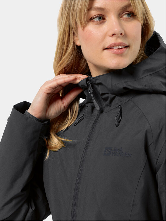 Jack Wolfskin Jack Wolfskin Zimska jakna Heidelstein Ins Jkt 1115681 Črna Regular Fit