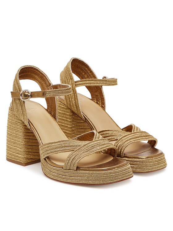 Castañer Castañer Espadrilles Valle/142 023116 Goldfarben