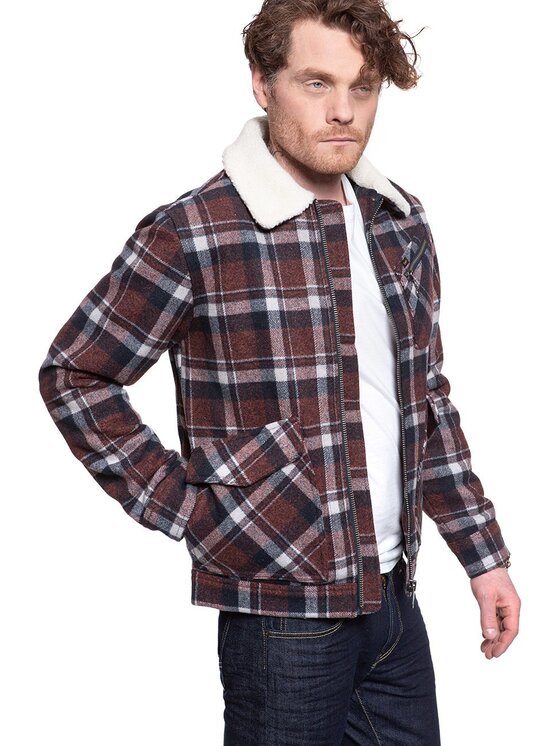 Lee Lee Giubbotto invernale 191J WOOL JACKET Bianco Regular Fit