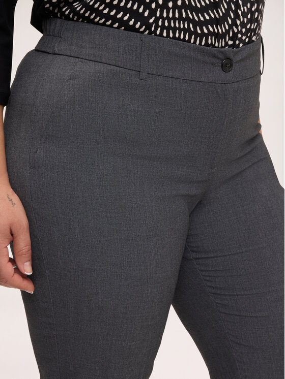 Fiorella Rubino Fiorella Rubino Pantaloni di tessuto P059T005407N023 Grigio Slim Fit