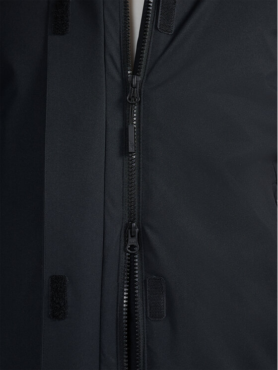 4F 4F Parka MIDSHOP TEXTILE Czarny Regular Fit
