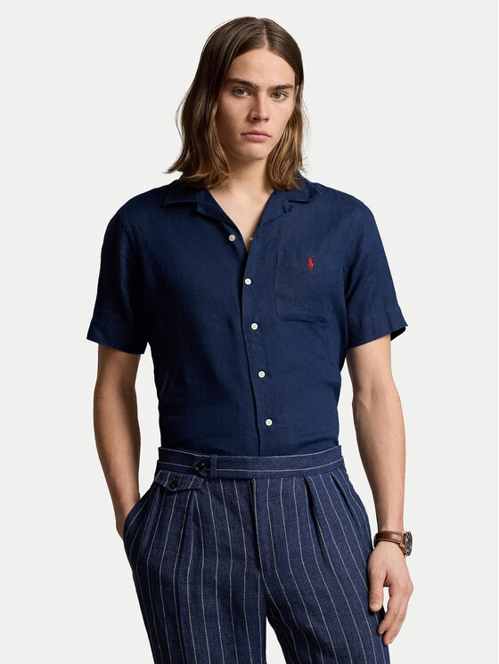 Polo Ralph Lauren Polo Ralph Lauren Πουκάμισο 710938425006 Σκούρο μπλε Classic Fit