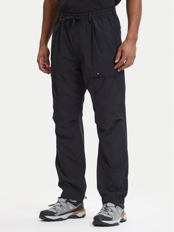 Parajumpers Parajumpers Pantaloni di tessuto Mallaig 26SMPMPATU05 Nero Regular Fit