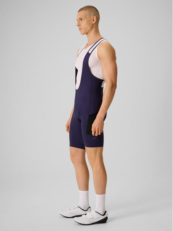 4F 4F Szorty rowerowe ALTERNATIVE PATH Granatowy Slim Fit