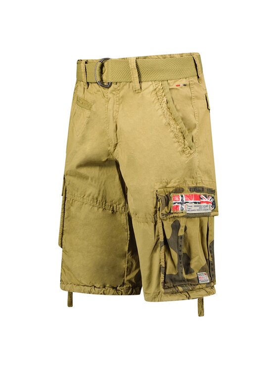 Geographical Norway Geographical Norway Bermudy SX1425H/GNO-Mastic Beżowy Regular Fit