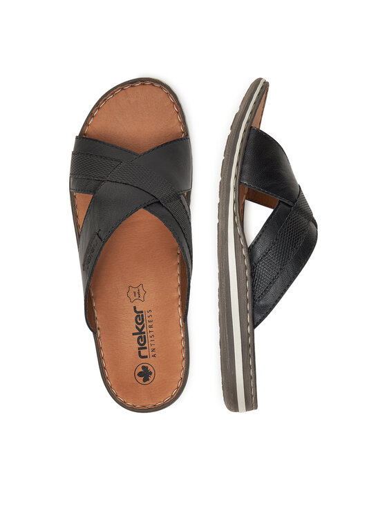 Rieker Rieker Pantoletten 21082-00 Schwarz