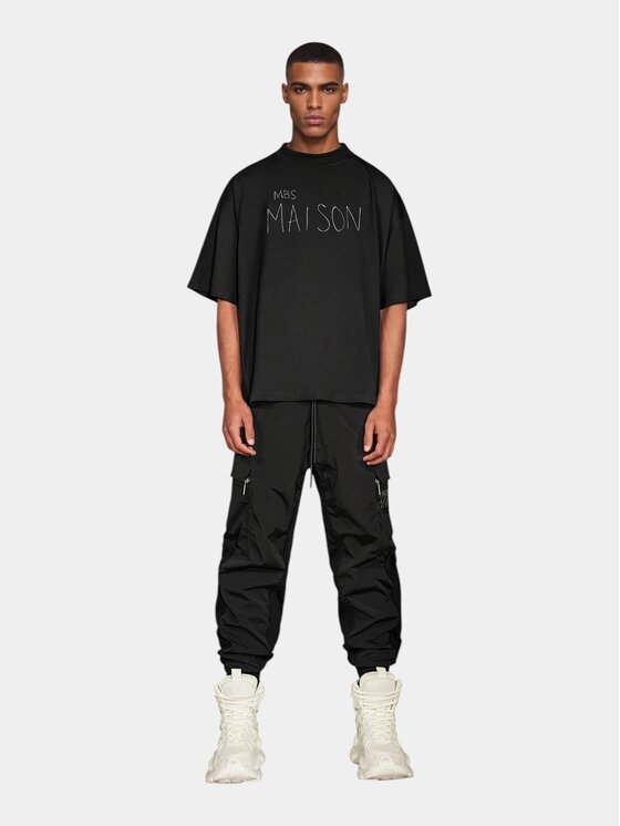 MADE BY SOCIETY MADE BY SOCIETY Spodnie materiałowe Contemporary Pants - P17697 Czarny Basic Fit