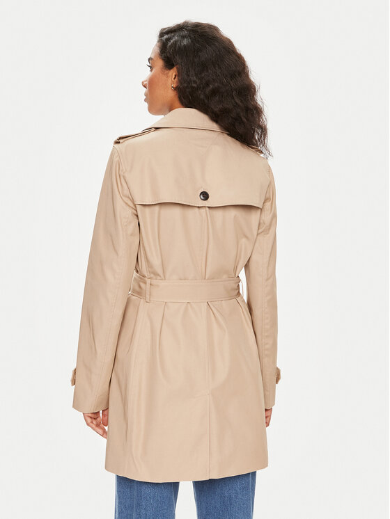 Tommy Hilfiger Tommy Hilfiger Trench Heritage Single WW0WW24966 Bež Regular Fit