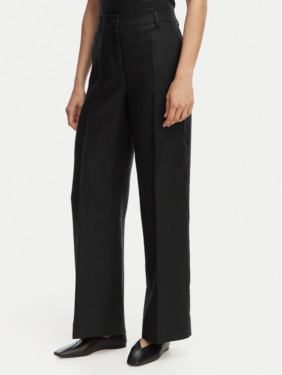 Weekend Max Mara Weekend Max Mara Szövet nadrág Malizia 2615131112 Fekete Regular Fit