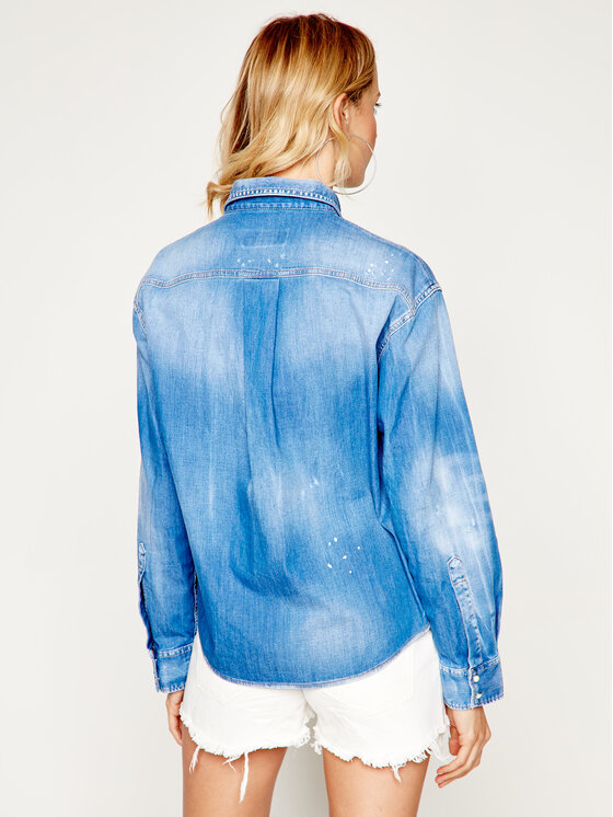 Dsquared2 Dsquared2 Hemd S75DL0688 Blau Regular Fit