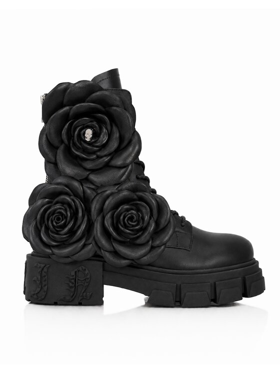 PHILIPP PLEIN PHILIPP PLEIN Kotníková obuv s elastickým prvkem 31324 Černá