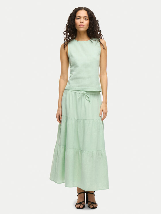 Vila Vila Maxi suknja Lania 14105428 Zelena Regular Fit