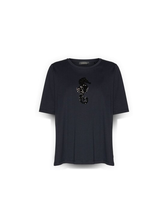 Elena Mirò Elena Mirò T-Shirt G049Z000735N034 Niebieski Regular Fit