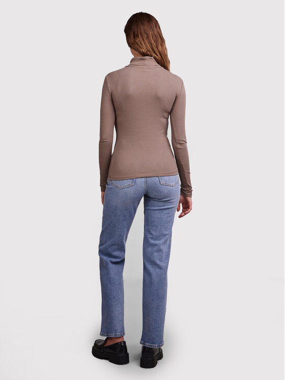 Pieces Pieces Dolčevita Kitte 17127241 Smeđa Slim Fit