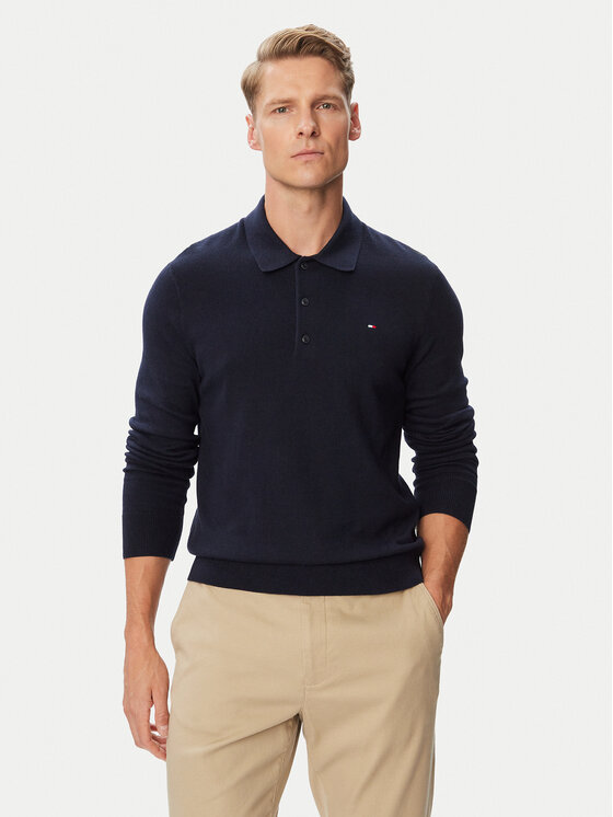 Tommy Hilfiger Tommy Hilfiger Pulover Essential MW0MW14745 Bej închis Regular Fit