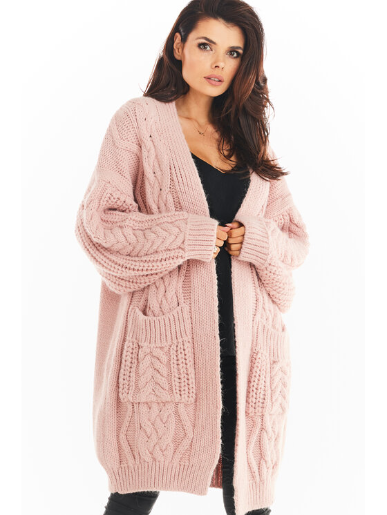 Awama Awama Maglione A393 Rosa Basic Fit